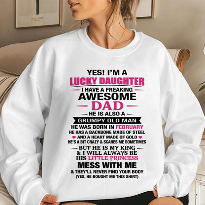 FEBRUARY - A LUCKY DAUGHTER – DADDY’S LITTLE PRINCESS - FROM DAD - TLEE02 (SKU2604-16-02)
