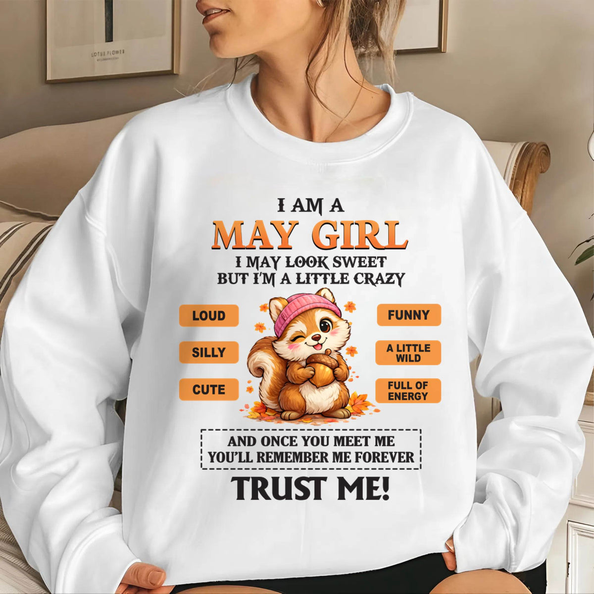 MAY GIRL - SWEET BUT A LITTLE CRAZY AND FULL OF ENERGY - FOR WOMEN - TLEE05 (SKU2603-126-05)
