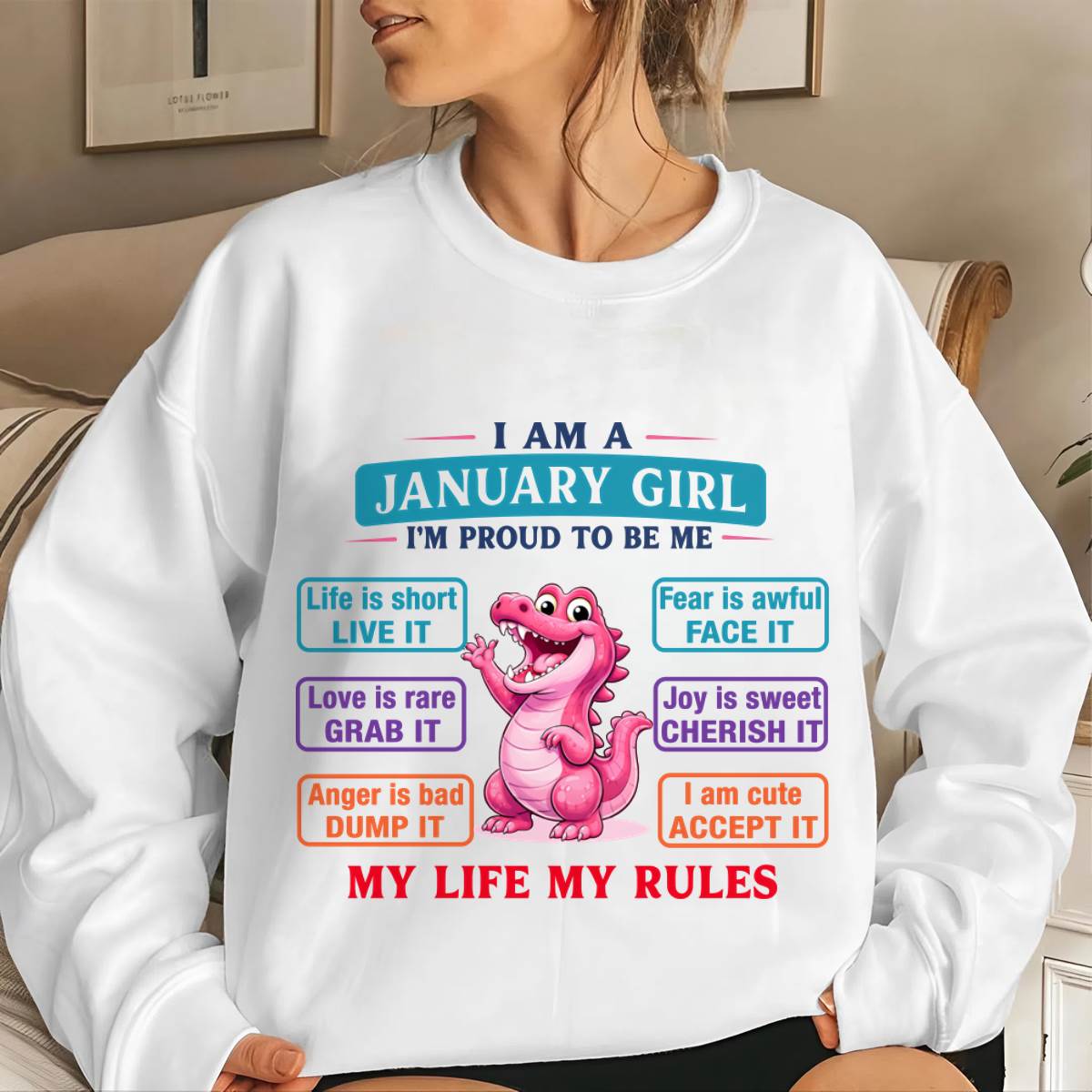 JANUARY GIRL – MY LIFE MY RULES - FOR WOMEN - TLEE01 (SKU2604-245-01)