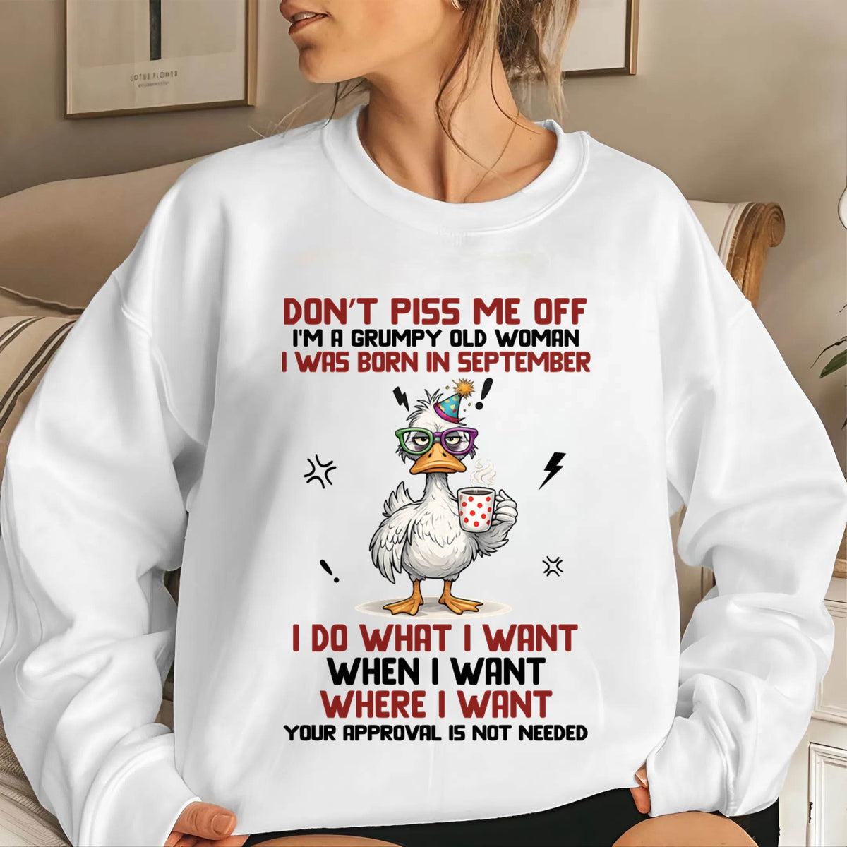 SEPTEMBER BORN – FEISTY WOMAN, DON’T TEST ME, I LIVE MY WAY - FOR WOMEN - TLEE09 (SKU2603-333-09)