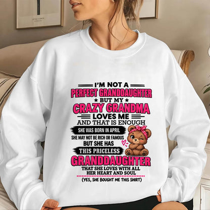 APRIL - GRANDMA & PRICELESS GRANDDAUGHTER - FROM GRANDMA - TLEE04 (SKU2609-124-04)