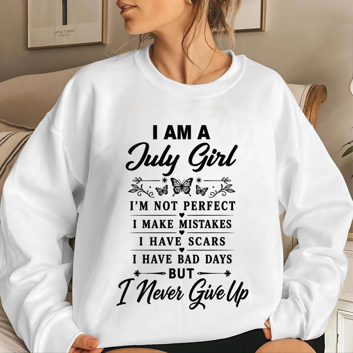JULY GIRL NEVER GIVE UP - FOR WOMEN - TLEE07 (SKU2606-378-07)