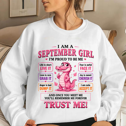 SEPTEMBER GIRL CUTE ALLIGATOR TEE - FOR WOMEN - TLEE09 (SKU2607-236-09)