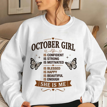 OCTOBER GIRL – FAITH, STRENGTH & BEAUTY - FOR WOMEN - TLEE10 (SKU2605-378-10)