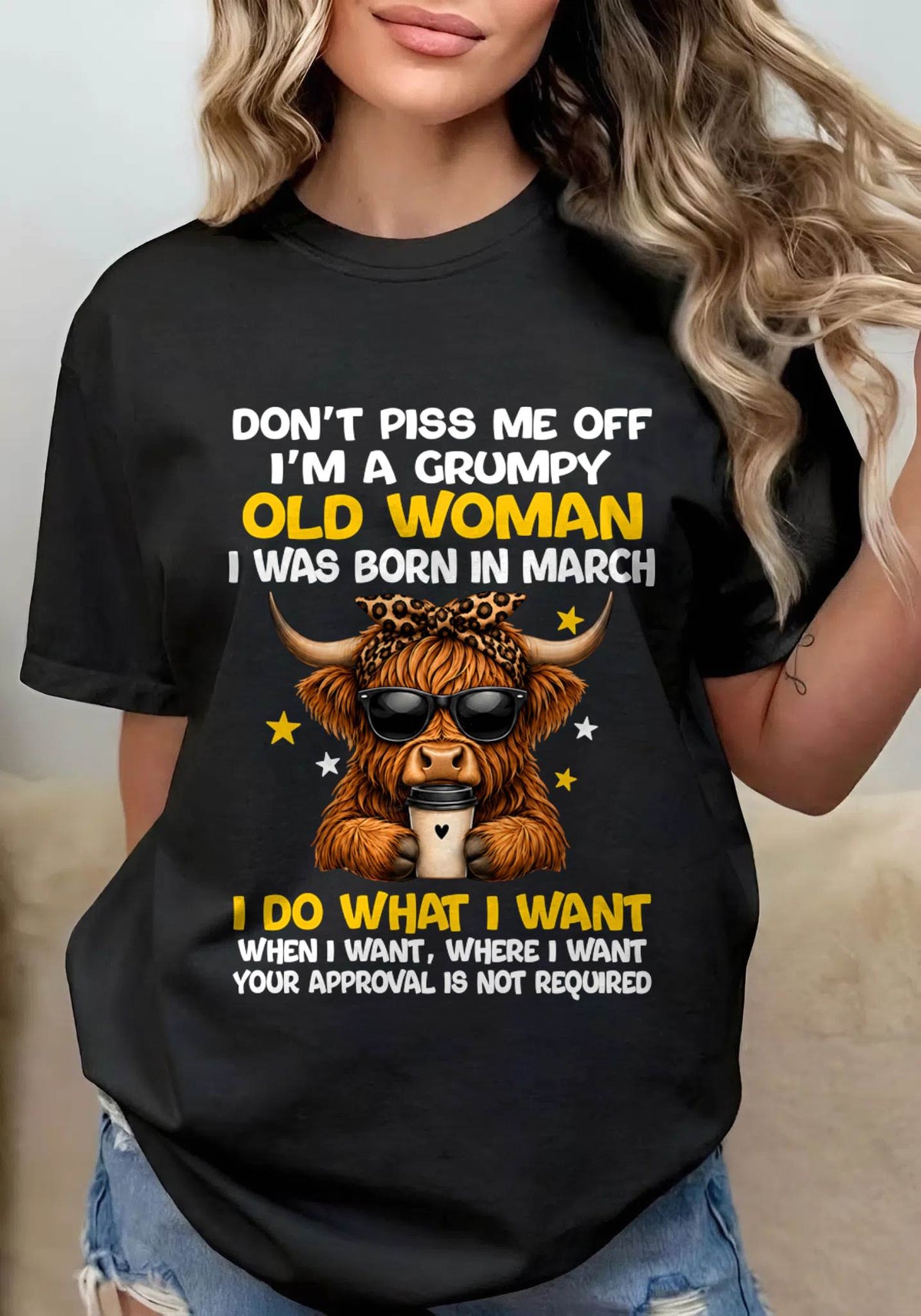 MARCH BORN WOMAN FUNNY SHIRT - FOR WOMEN - TLEE03 (SKU2607-217-03)
