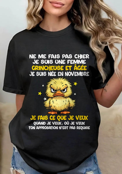 JE SUIS UNE FILLE DE NOVEMBRE - POUR FEMME - TLEE11 (SKU2604-119-11)