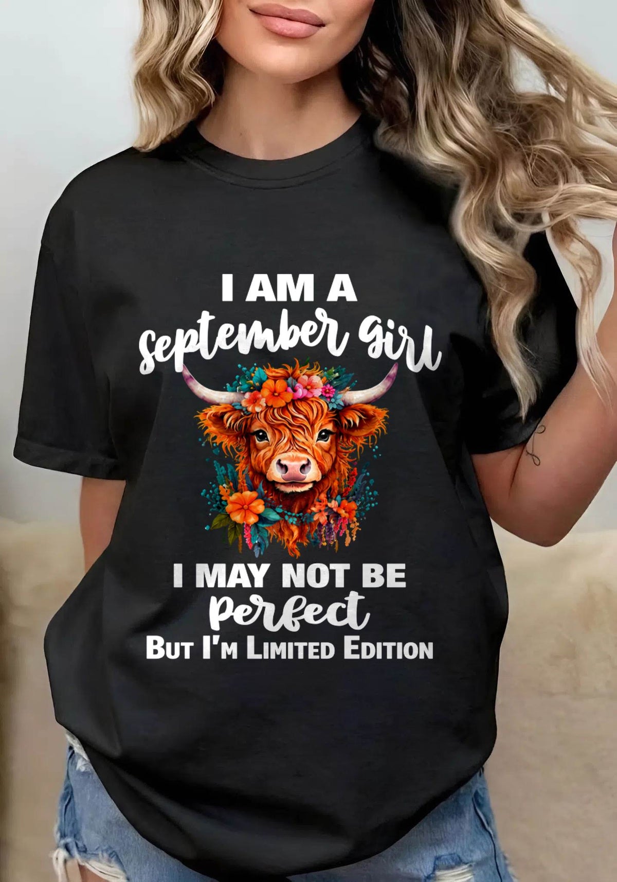 SEPTEMBER GIRL ONE OF A KIND TEE - FOR WOMEN - TLEE09 (SKU2607-296-09)