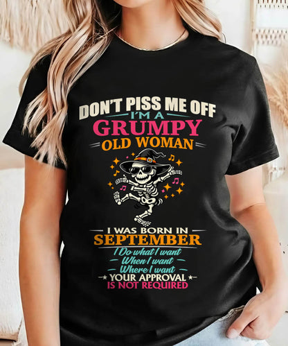 SEPTEMBER - SASSY INDEPENDENT WOMAN FUNNY QUOTE - FOR WOMEN - TLEE09 (SKU2603-70-09)