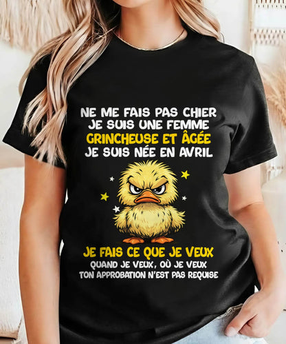 JE SUIS UNE FILLE D’AVRIL - POUR FEMME - TLEE04 (SKU2604-119-04)