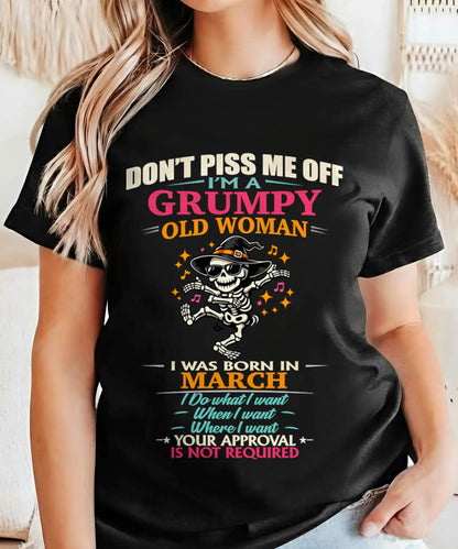 MARCH - SASSY INDEPENDENT WOMAN FUNNY QUOTE - FOR WOMEN - TLEE03 (SKU2603-70-03)