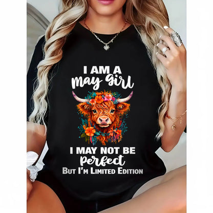 MAY GIRL ONE OF A KIND TEE - FOR WOMEN - TLEE05 (SKU2607-296-05)