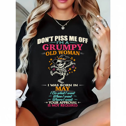 MAY - SASSY INDEPENDENT WOMAN FUNNY QUOTE - FOR WOMEN - TLEE05 (SKU2603-70-05)
