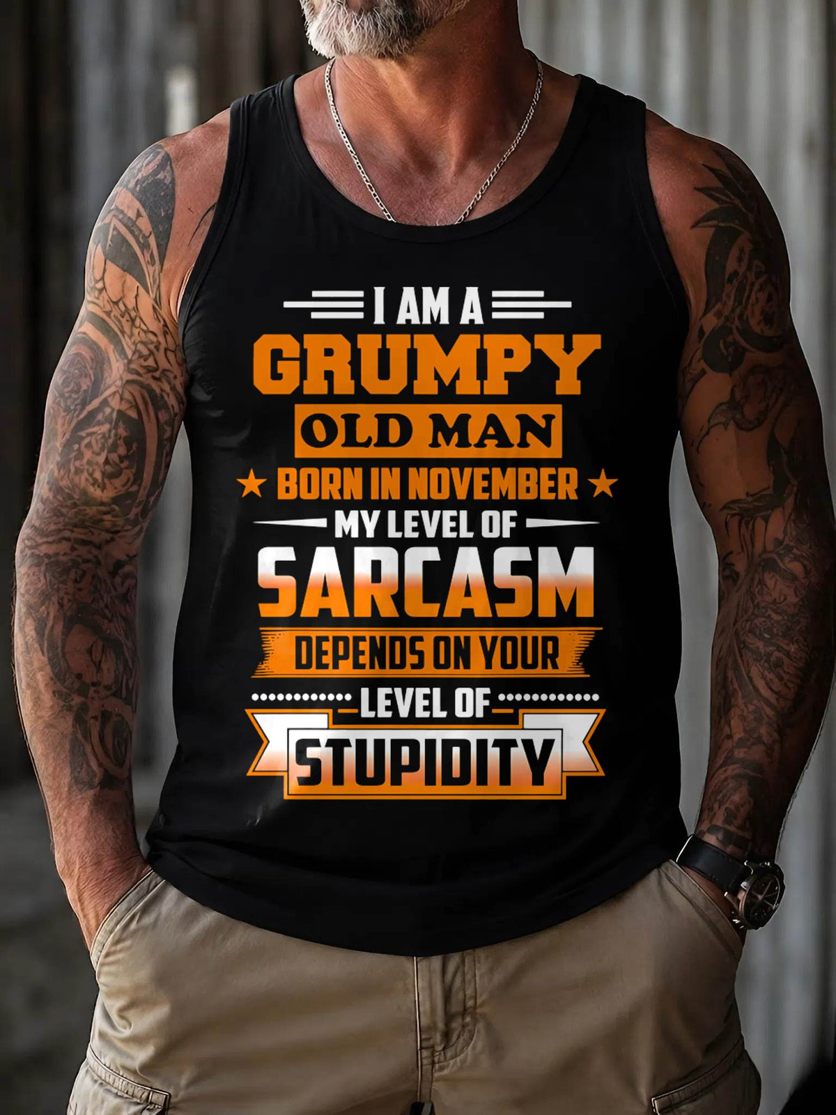 NOVEMBER GRUMPY OLD MAN SHIRT - FOR MAN - TLEE11 (SKU2605-128-11)