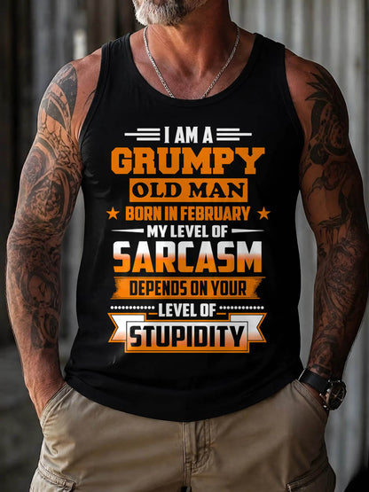 FEBRUARY GRUMPY OLD MAN SHIRT - FOR MAN - TLEE02 (SKU2605-128-02)