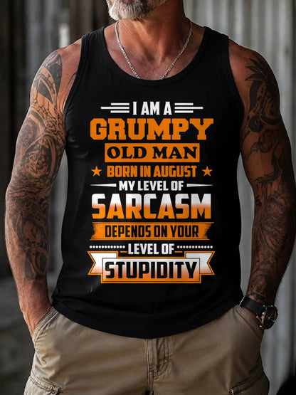 AUGUST GRUMPY OLD MAN SHIRT - FOR MAN - TLEE08 (SKU2605-128-08)