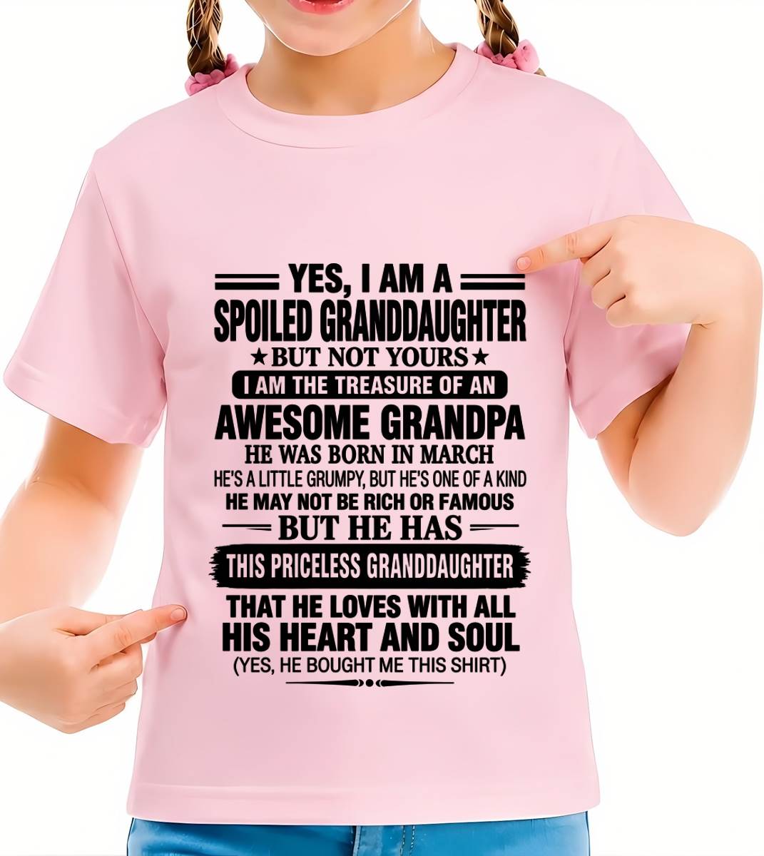 MARCH GRANDPA & SPOILED GRANDDAUGHTER - FROM GRANDPA - TLEE03 (SKU2609-158-03)