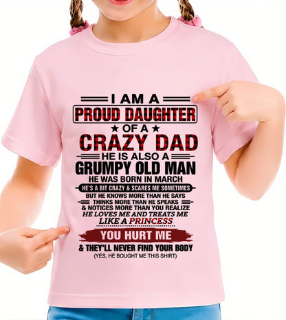 MARCH - BEST DAD BEST DAUGHTER SHIRT - FROM DAD - TLEE03 (SKU2608-27-03)