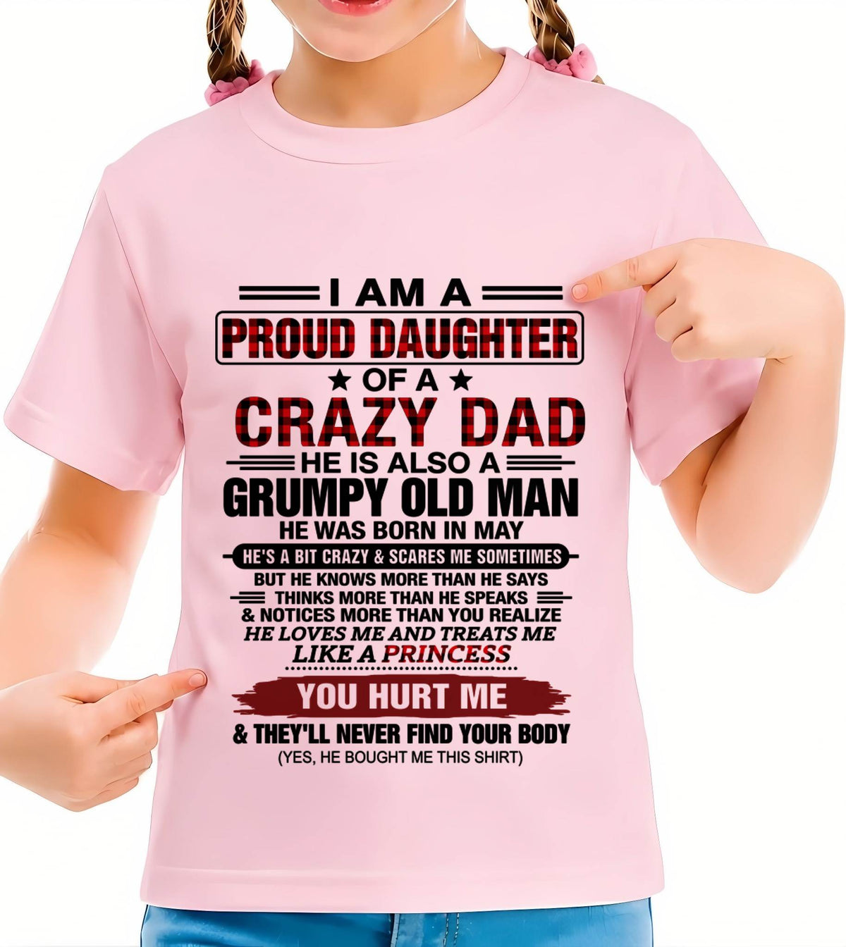 MAY - BEST DAD BEST DAUGHTER SHIRT - FROM DAD - TLEE05 (SKU2608-27-05)