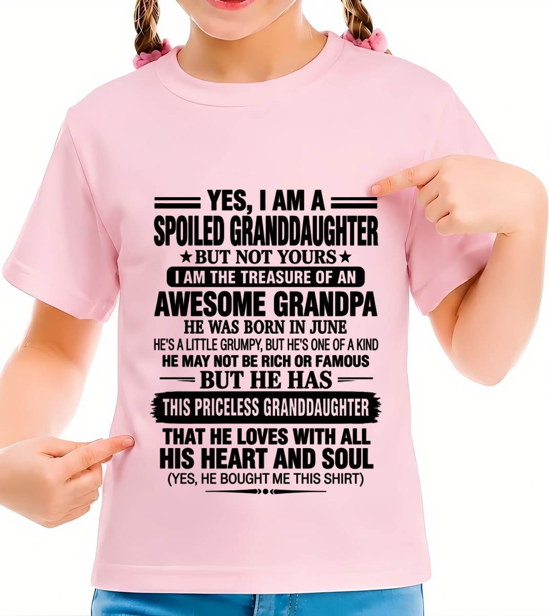 JUNE GRANDPA & SPOILED GRANDDAUGHTER - FROM GRANDPA - TLEE06 (SKU2609-158-06)