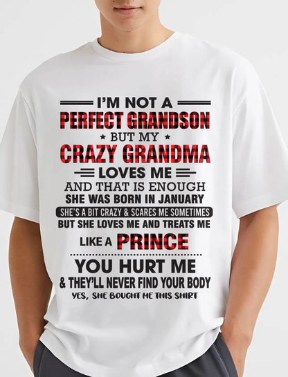 JANUARY - PROUD GRANDSON OF A CRAZY GRANDMA - FROM GRANDMA - TLEE01 (SKU2603-71-01)