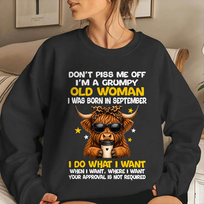SEPTEMBER BORN WOMAN FUNNY SHIRT - FOR WOMEN - TLEE09 (SKU2607-217-09)