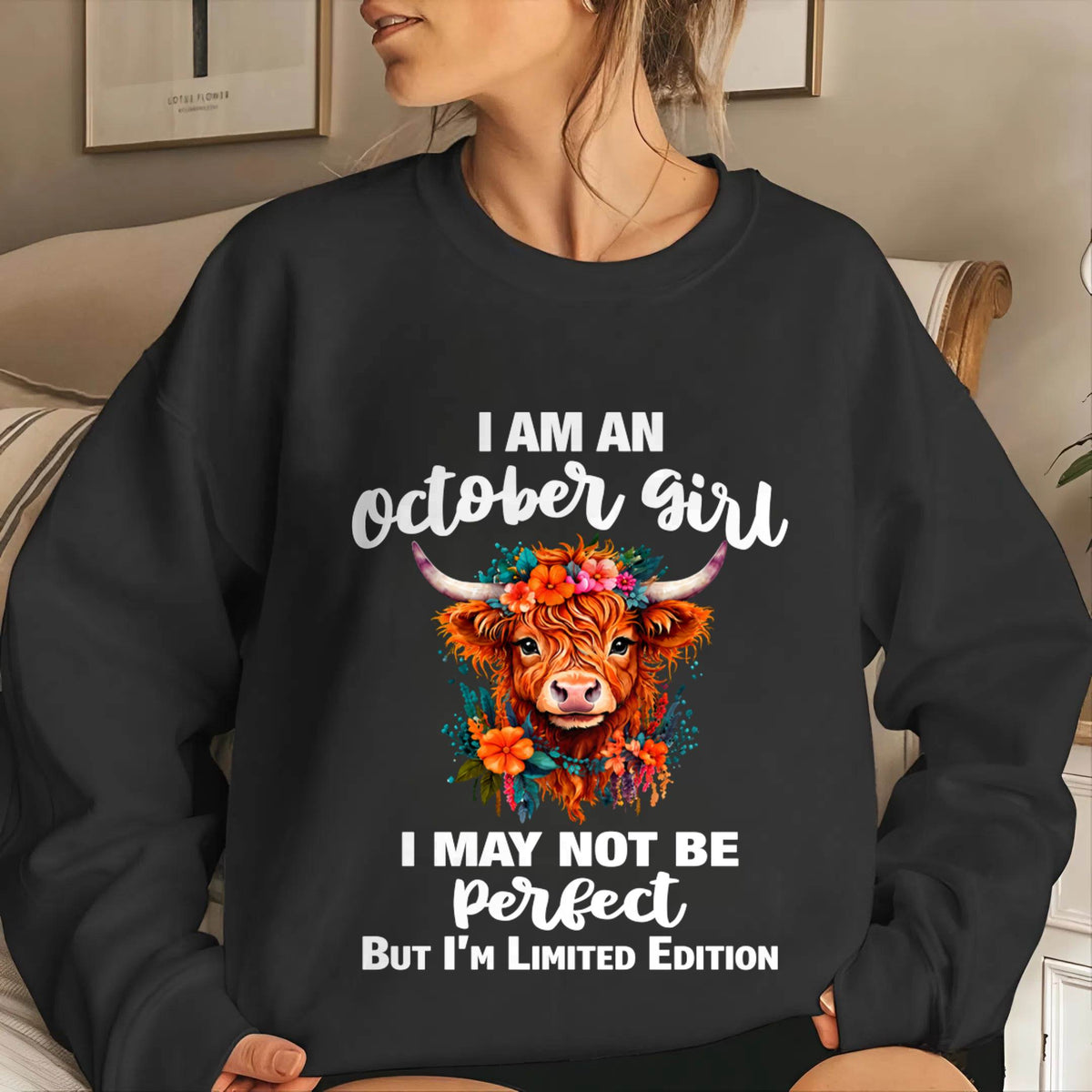 OCTOBER GIRL ONE OF A KIND TEE - FOR WOMEN - TLEE10 (SKU2607-296-10)