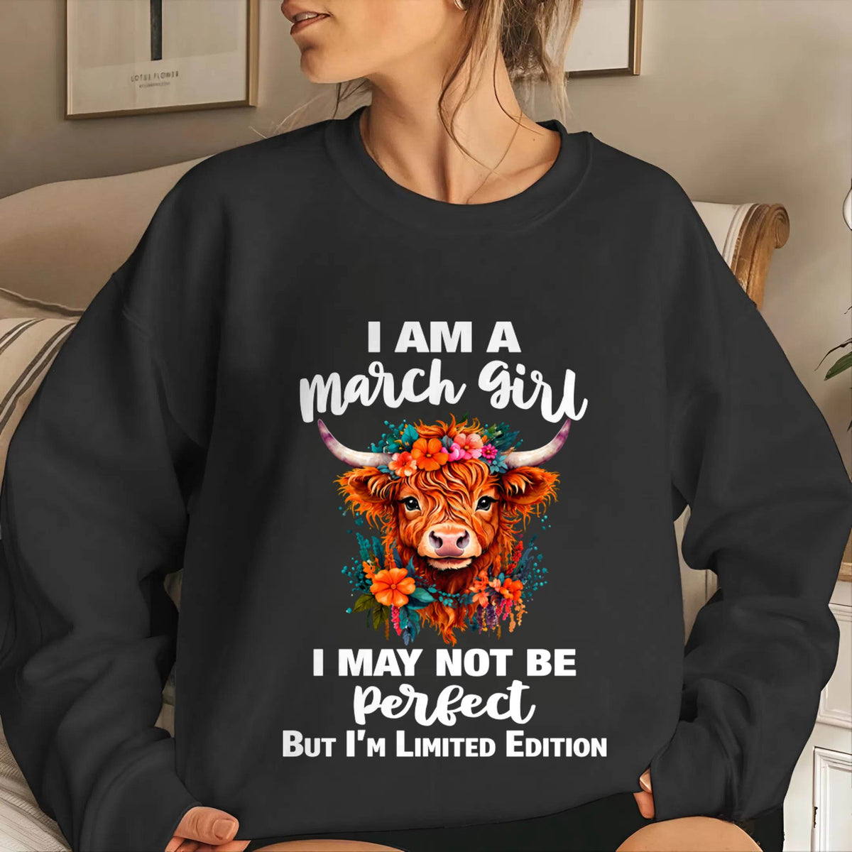MARCH GIRL ONE OF A KIND TEE - FOR WOMEN - TLEE03 (SKU2607-296-03)