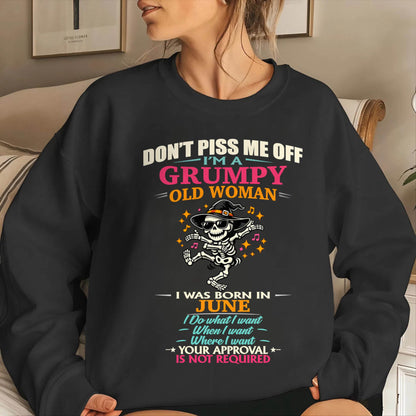 JUNE - SASSY INDEPENDENT WOMAN FUNNY QUOTE - FOR WOMEN - TLEE06 (SKU2603-70-06)