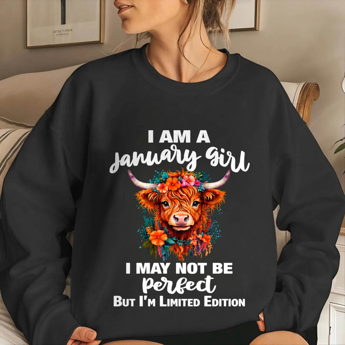 JANUARY GIRL ONE OF A KIND TEE - FOR WOMEN - TLEE01 (SKU2607-296-01)