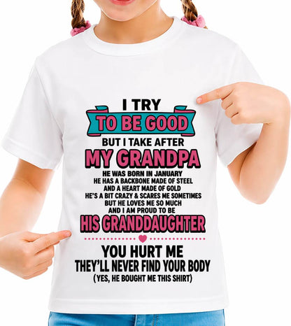 JANUARY - I TRY TO BE GOOD BUT I TAKE AFTER MY GRANDPA - FROM GRANDPA - TLEE01 (SKU2606-212-01)