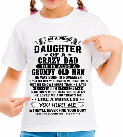 NOVEMBER - PROUD DAUGHTER OF DAD - FROM DAD - TLEE11 (SKU2606-209-11)