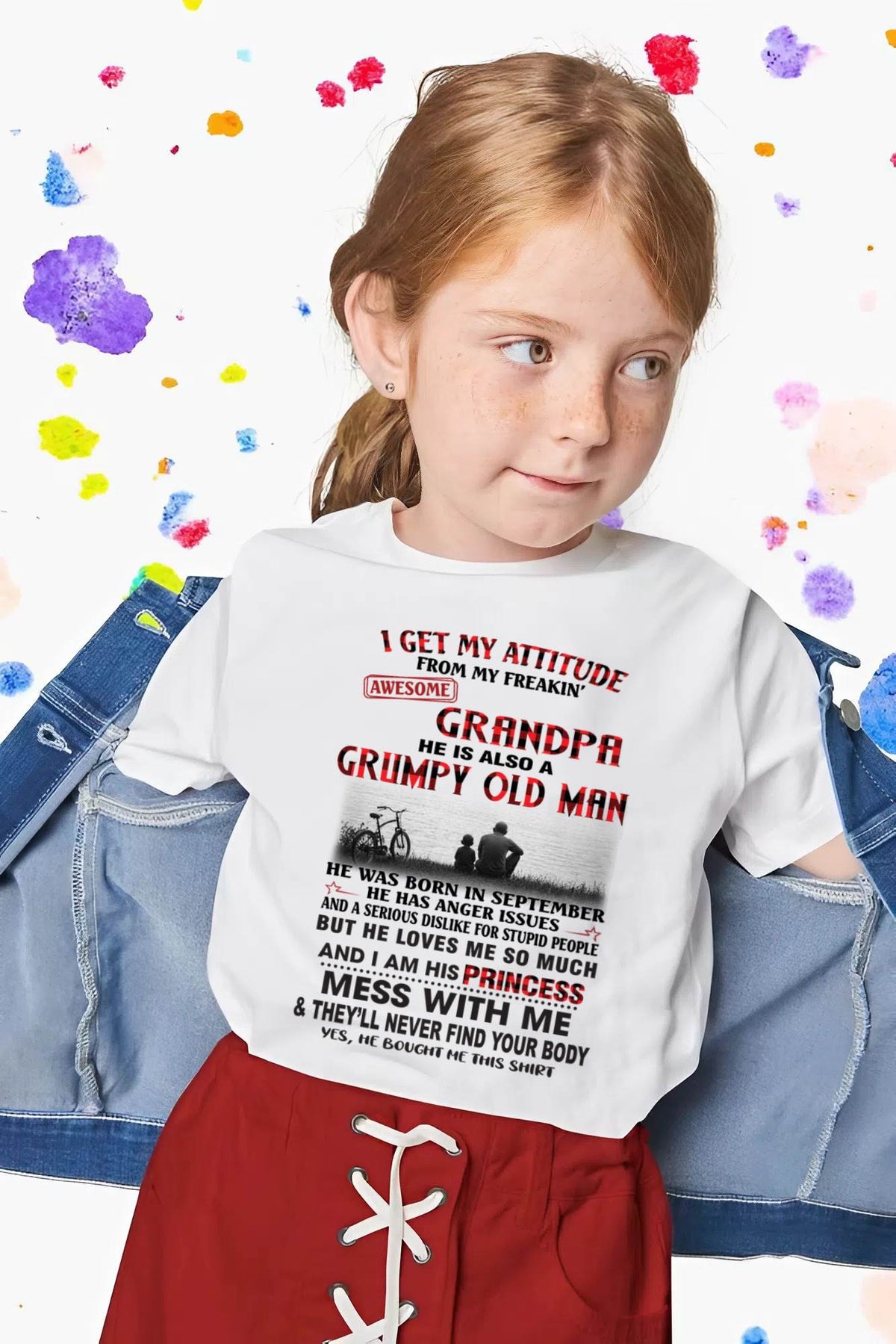 SEPTEMBER GRANDPA - GRUMPY • AWESOME • PROTECTIVE - FROM GRANDPA - TLEE09 (SKU2605-176-09)