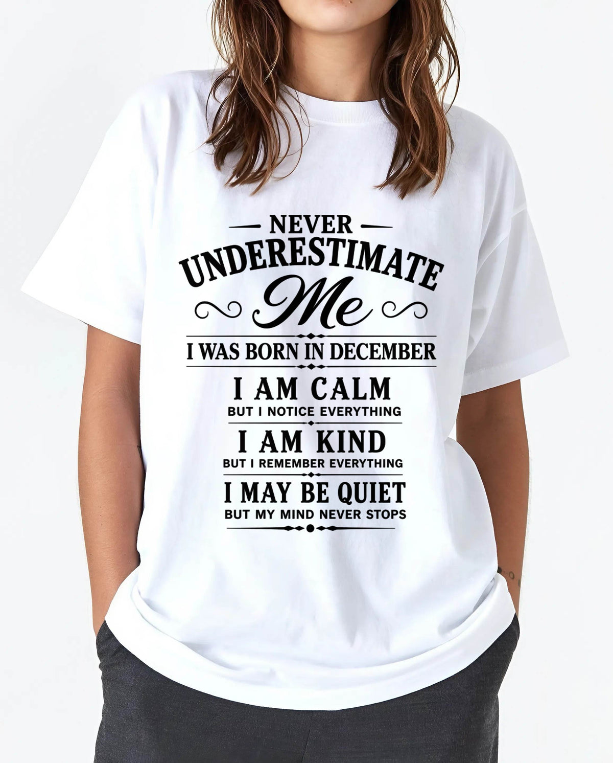 DECEMBER GIRL : CALM, KIND, UNFORGETTABLE - FOR WOMEN - TLEE12 (SKU2606-139-12)