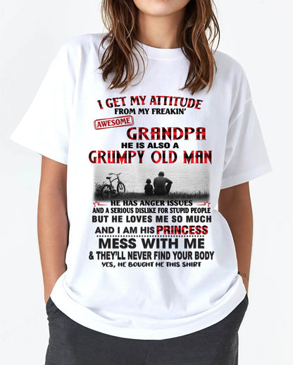 I GET MY ATTITUDE FROM MY GRANDPA - FROM GRANDPA - TLEE00 (SKU2605-176-00)