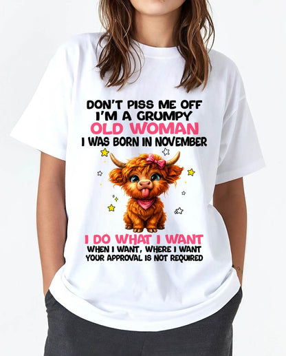 NOVEMBER GRUMPY LADY SHIRT - FOR WOMEN - TLEE11 (SKU2607-215-11)