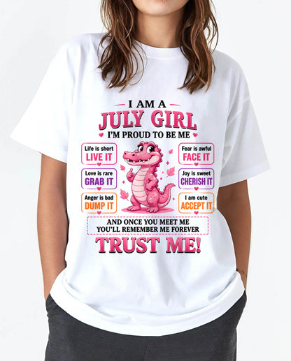 JULY GIRL CUTE ALLIGATOR TEE - FOR WOMEN - TLEE07 (SKU2607-236-07)
