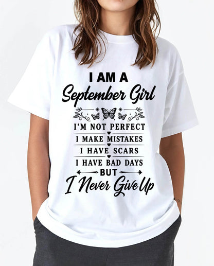 SEPTEMBER GIRL NEVER GIVE UP - FOR WOMEN - TLEE09 (SKU2606-378-09)