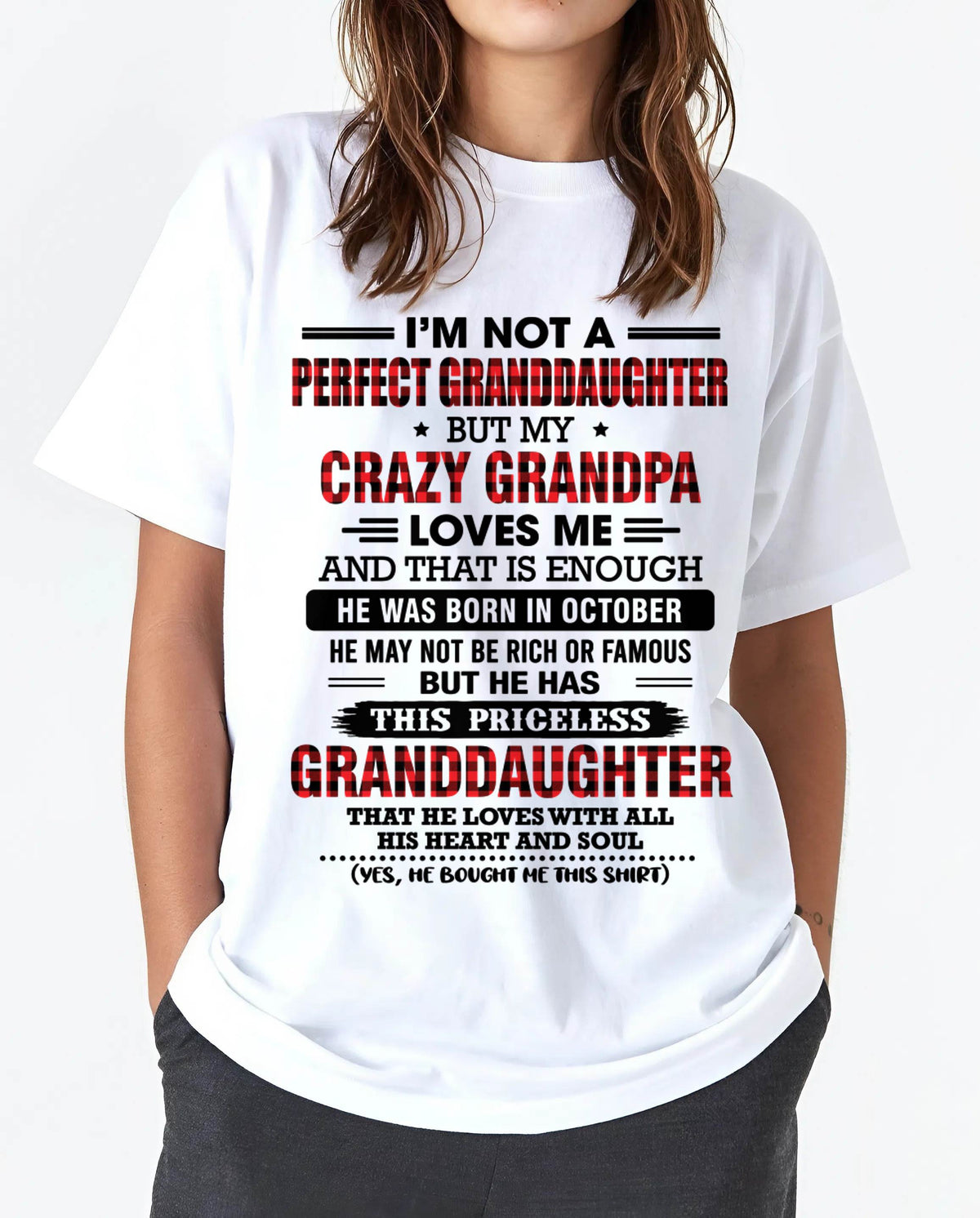 OCTOBER - PRICELESS GRANDDAUGHTER - FROM GRANDPA - TLEE10 (SKU2608-446-10)