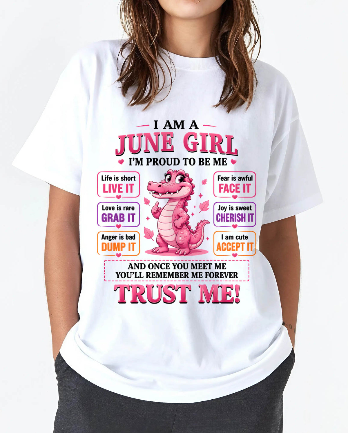 JUNE GIRL CUTE ALLIGATOR TEE - FOR WOMEN - TLEE06 (SKU2607-236-06)