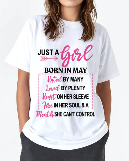 BORN IN MAY – A GIRL WITH ATTITUDE, HEART, AND A MOUTH SHE CAN’T CONTROL - FOR WOMEN - TLEE05 (SKU2603-363-05)