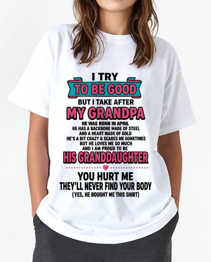 APRIL - I TRY TO BE GOOD BUT I TAKE AFTER MY GRANDPA - FROM GRANDPA - TLEE04 (SKU2606-212-04)