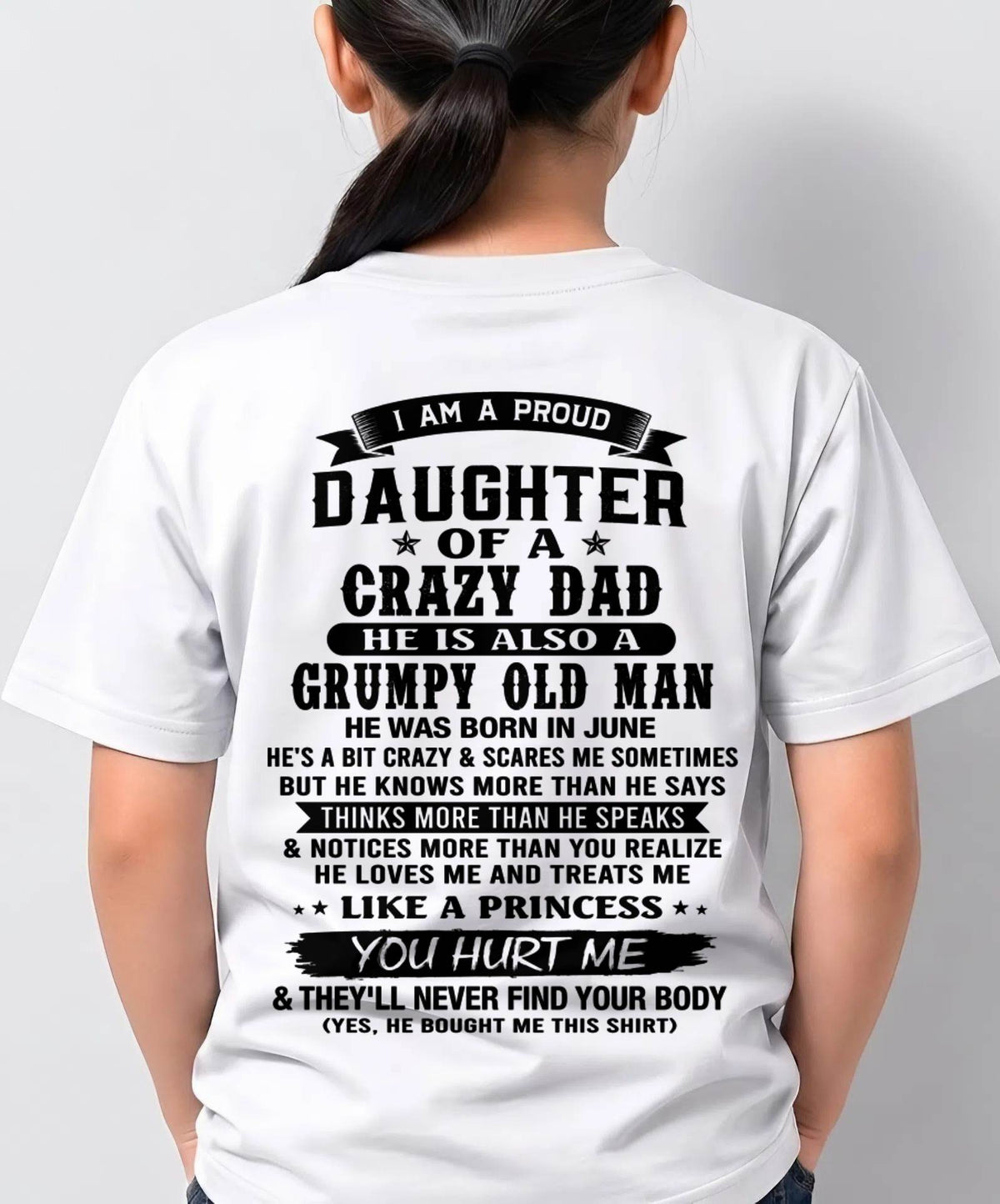 JUNE - FUNNY DAD AND DAUGHTER SHIRT - FROM DAD - TLEE06 (SKU2606-394-06)