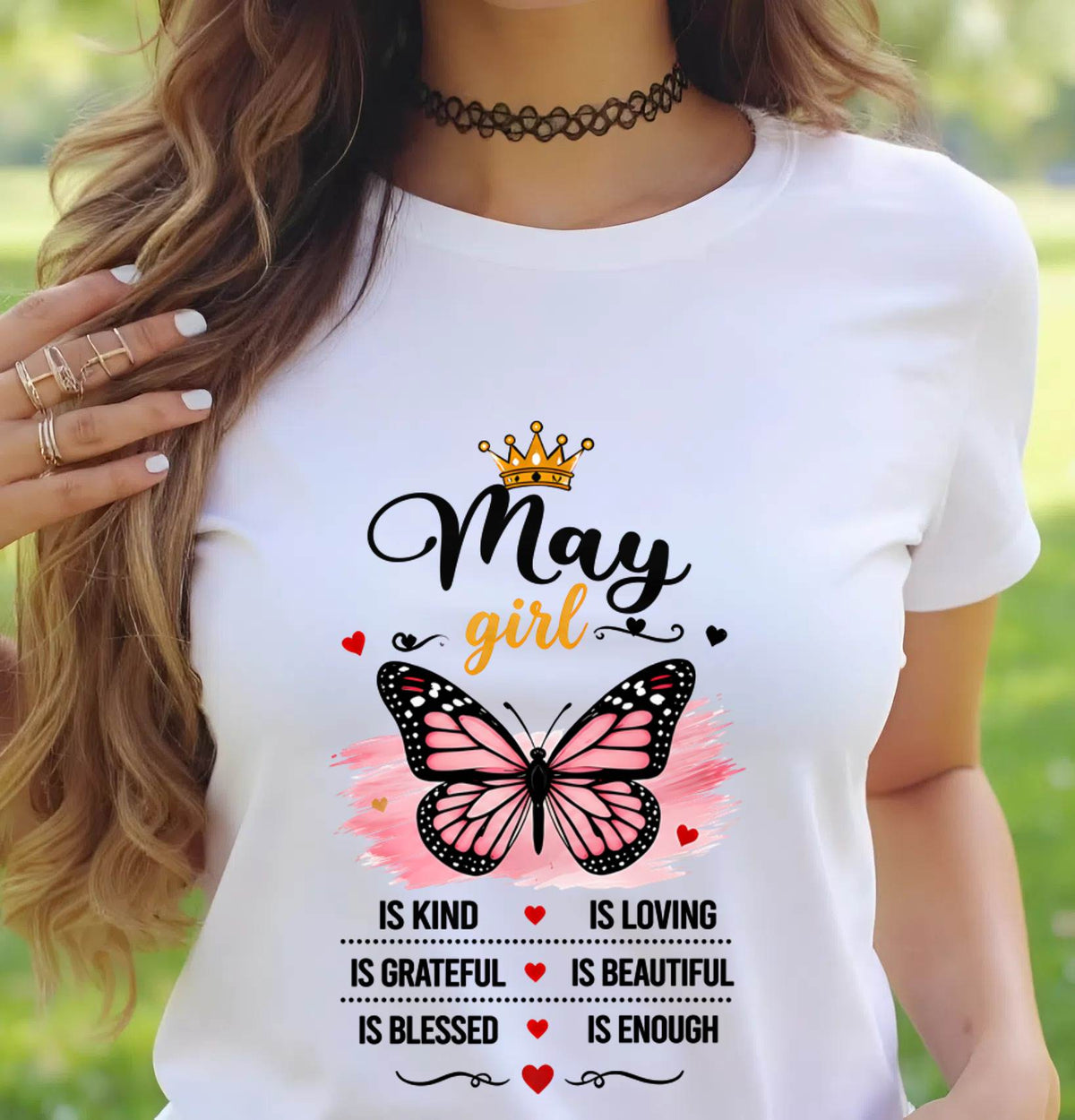 MAY GIRL BUTTERFLY SHIRT - FOR WOMEN - TLEE05 (SKU2608-593-05)