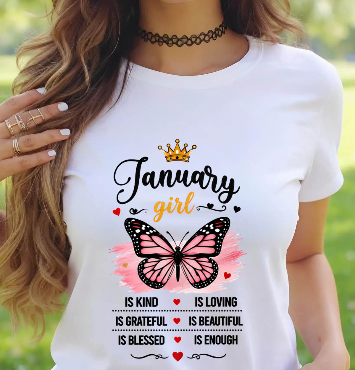 JANUARY GIRL BUTTERFLY SHIRT - FOR WOMEN - TLEE01 (SKU2608-593-01)