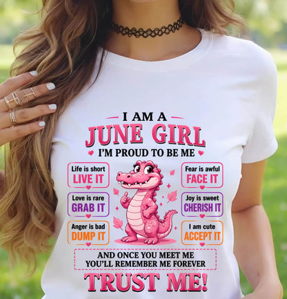 JUNE GIRL CUTE ALLIGATOR TEE - FOR WOMEN - TLEE06 (SKU2607-236-06)