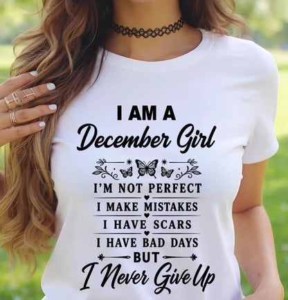 DECEMBER GIRL NEVER GIVE UP - FOR WOMEN - TLEE12 (SKU2606-378-12)