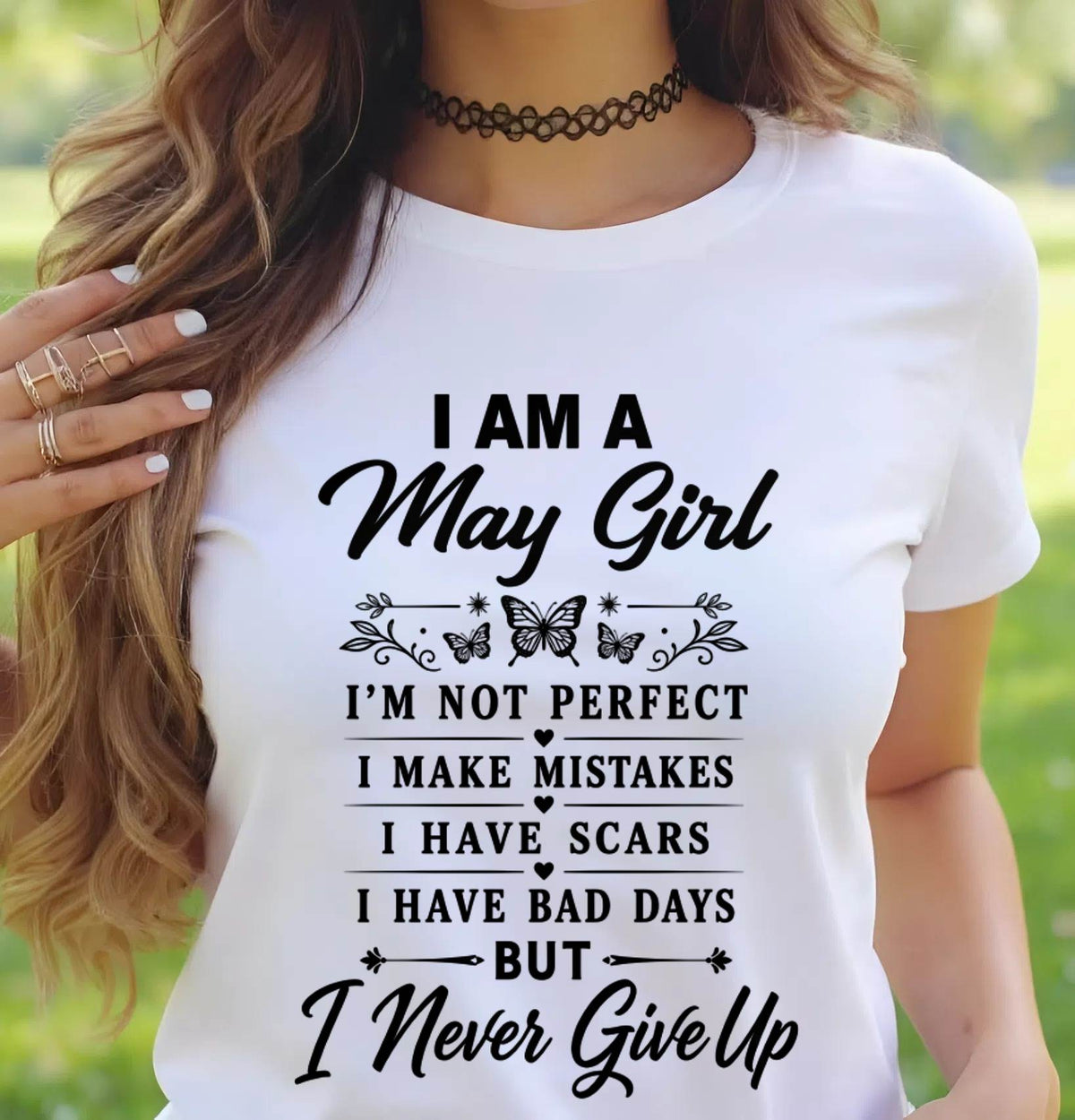 MAY GIRL NEVER GIVE UP - FOR WOMEN - TLEE05 (SKU2606-378-05)