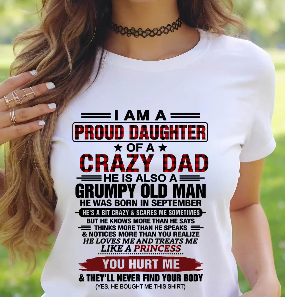 SEPTEMBER - BEST DAD BEST DAUGHTER SHIRT - FROM DAD - TLEE09 (SKU2608-27-09)