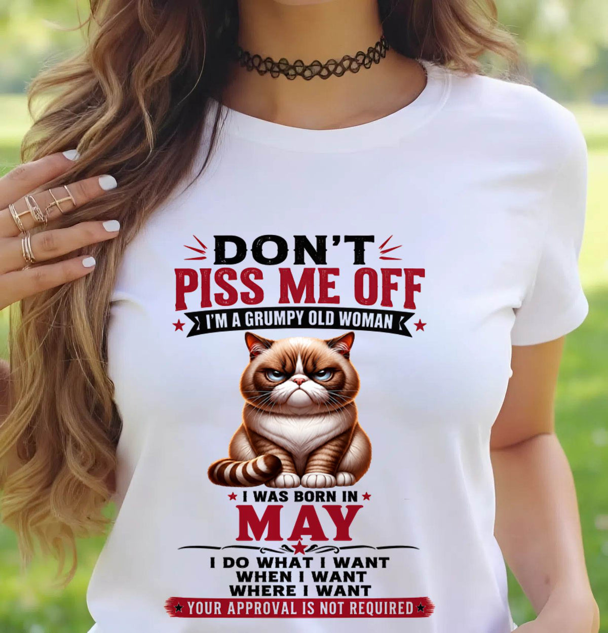 MAY – ZERO PATIENCE FUNNY CAT - FOR WOMEN - TLEE05 (SKU2608-291-05)