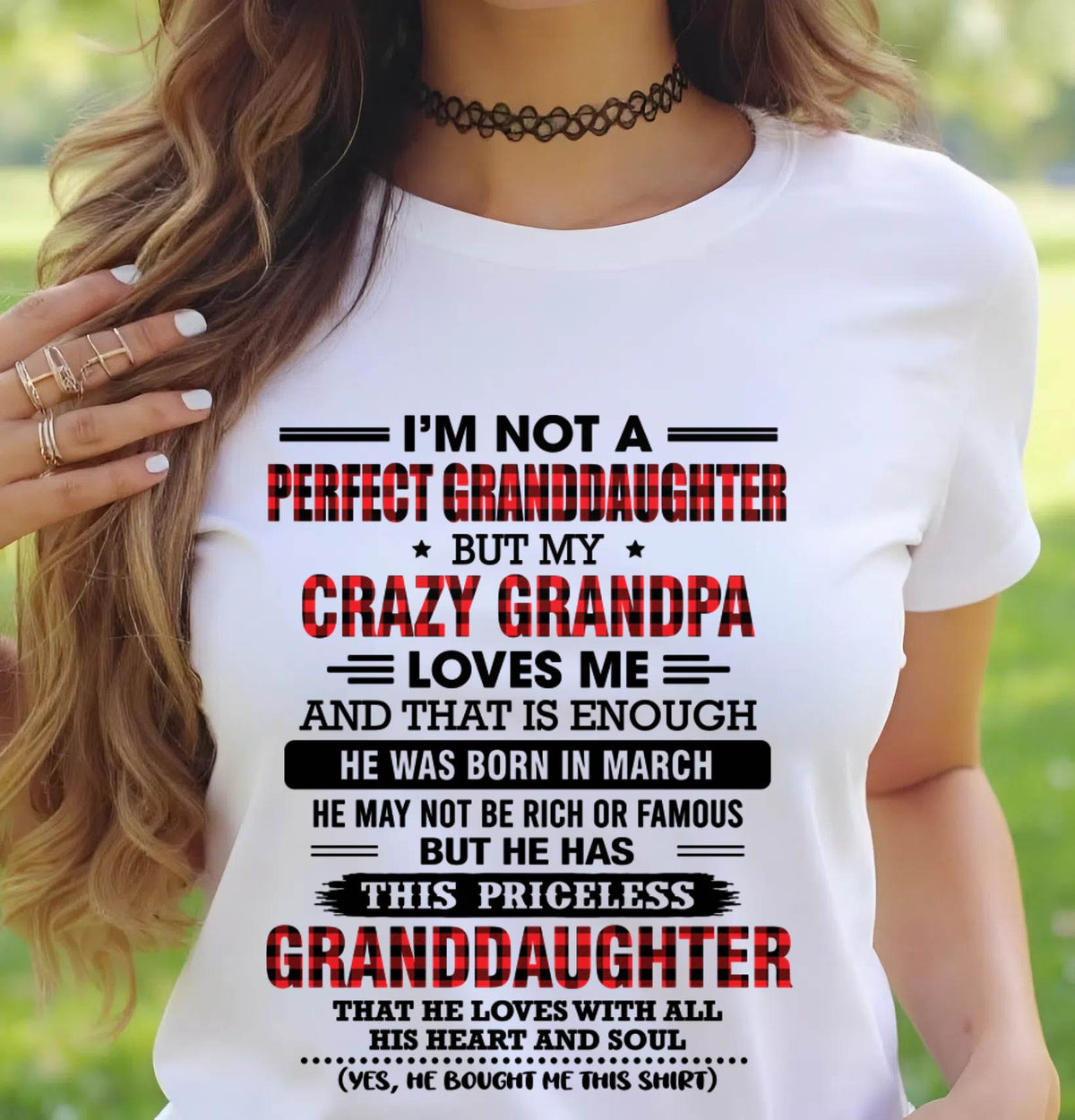 MARCH - PRICELESS GRANDDAUGHTER - FROM GRANDPA - TLEE03 (SKU2608-446-03)